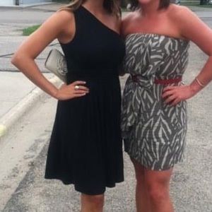 The Limited Black One-Shoulder Dress Size M